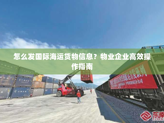 怎么发国际海运货物信息?物业企业高效操作指南 怎么发国际海运货物信息?物业企业高效操作指南