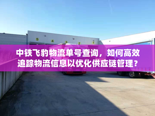 中铁飞豹物流单号查询，如何高效追踪物流信息以优化供应链管理？