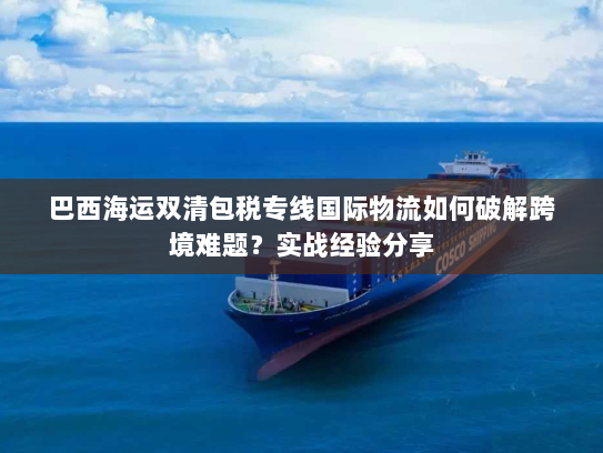 巴西海运双清包税专线国际物流如何破解跨境难题？实战经验分享