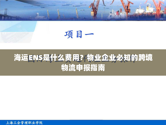 海运ENS是什么费用?物业企业必知的跨境物流申报指南 海运ENS是什么费用?物业企业必知的跨境物流申报指南