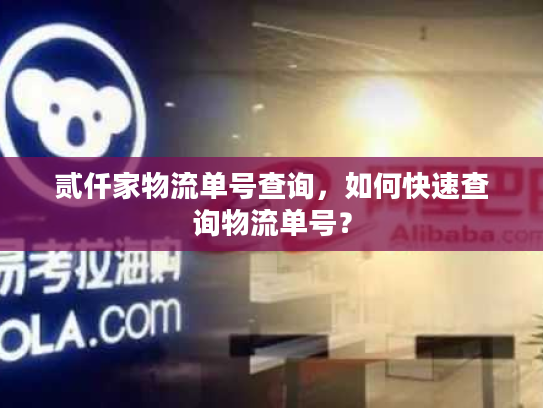贰仟家物流单号查询，如何快速查询物流单号？