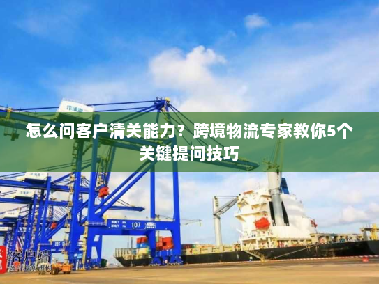怎么问客户清关能力？跨境物流专家教你5个关键提问技巧