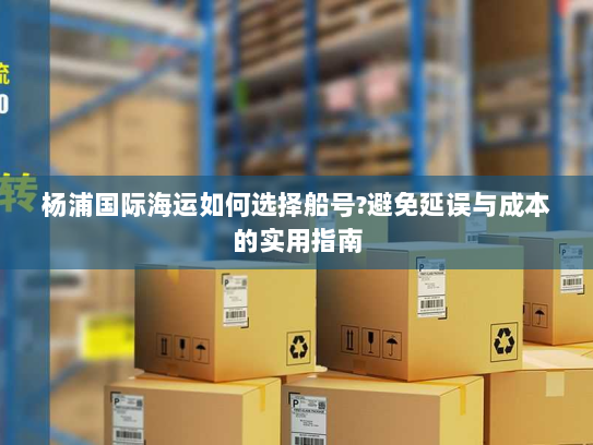 杨浦国际海运如何选择船号?避免延误与成本的实用指南