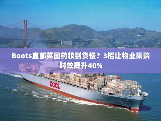 Boots直邮英国药妆到货慢?3招让物业采购时效提升40% Boots直邮英国药妆到货慢?3招让物业采购时效提升40%