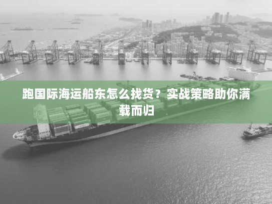 跑国际海运船东怎么找货?实战策略助你满载而归 跑国际海运船东怎么找货?实战策略助你满载而归