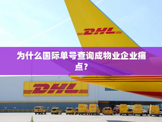 为什么国际单号查询成物业企业痛点？