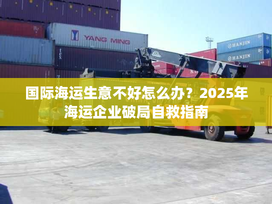 国际海运生意不好怎么办？2025年海运企业破局自救指南
