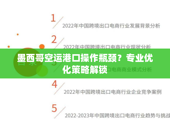 墨西哥空运港口操作瓶颈？专业优化策略解锁