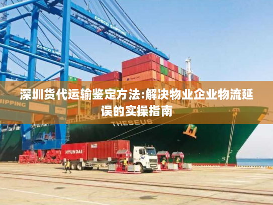 深圳货代运输鉴定方法:解决物业企业物流延误的实操指南 深圳货代运输鉴定方法:解决物业企业物流延误的实操指南