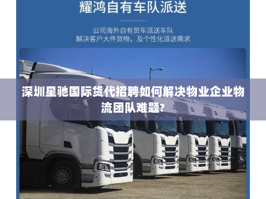 深圳星驰国际货代招聘如何解决物业企业物流团队难题?