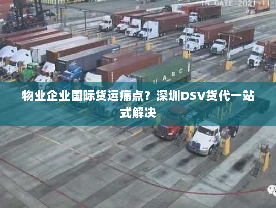 物业企业国际货运痛点?深圳DSV货代一站式解决 物业企业国际货运痛点?深圳DSV货代一站式解决
