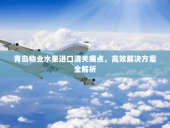 青岛物业水果进口清关痛点，高效解决方案全解析