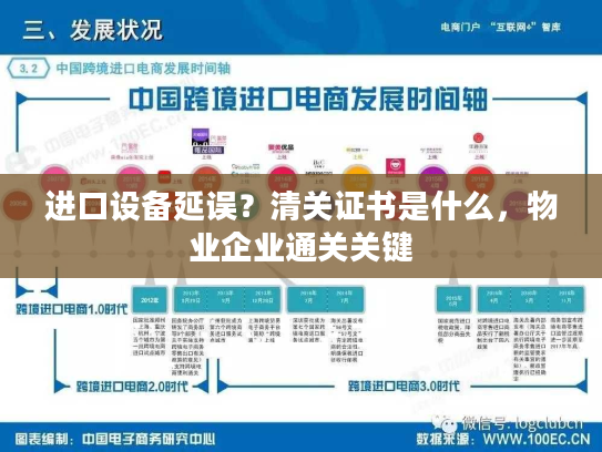 进口设备延误？清关证书是什么，物业企业通关关键