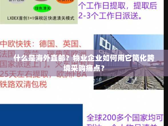 什么是海外直邮?物业企业如何用它简化跨境采购痛点? 什么是海外直邮?物业企业如何用它简化跨境采购痛点?