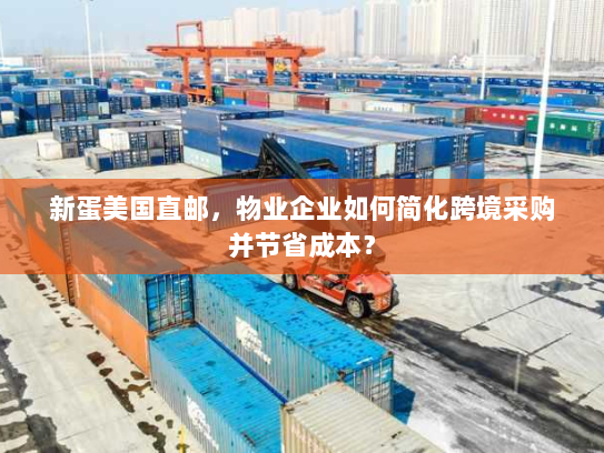 新蛋美国直邮，物业企业如何简化跨境采购并节省成本？