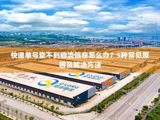 快递单号查不到物流信息怎么办？5种常见原因及解决方法