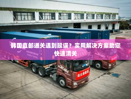 韩国直邮通关遇到延误?实用解决方案助您快速清关 韩国直邮通关遇到延误?实用解决方案助您快速清关