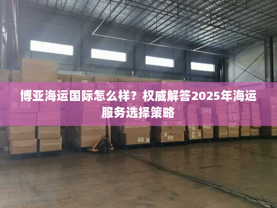 博亚海运国际怎么样？权威解答2025年海运服务选择策略