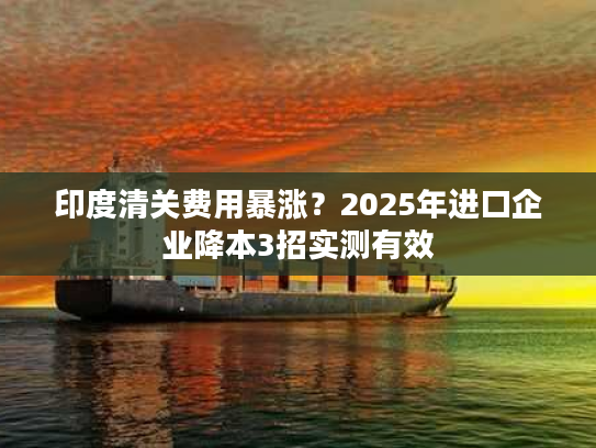 印度清关费用暴涨？2025年进口企业降本3招实测有效