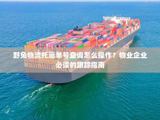 野兔物流托运单号查询怎么操作?物业企业必读的跟踪指南 野兔物流托运单号查询怎么操作?物业企业必读的跟踪指南