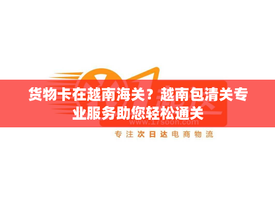 货物卡在越南海关？越南包清关专业服务助您轻松通关