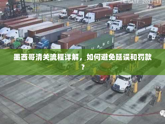 墨西哥清关流程详解，如何避免延误和罚款？