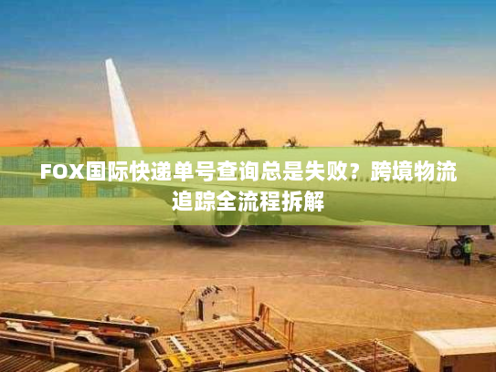 FOX国际快递单号查询总是失败？跨境物流追踪全流程拆解