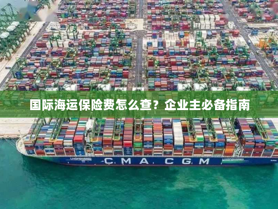 国际海运保险费怎么查？企业主必备指南