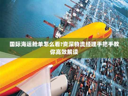 国际海运舱单怎么看?资深物流经理手把手教你高效解读