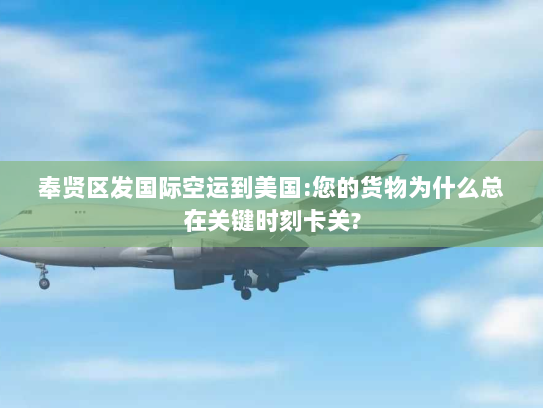 奉贤区发国际空运到美国:您的货物为什么总在关键时刻卡关? 奉贤区发国际空运到美国:您的货物为什么总在关键时刻卡关?