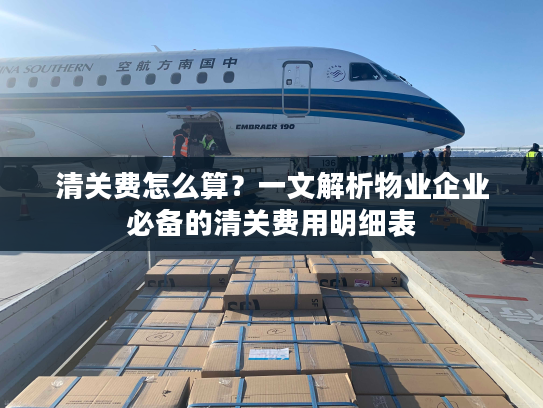 清关费怎么算？一文解析物业企业必备的清关费用明细表