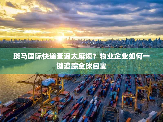 斑马国际快递查询太麻烦?物业企业如何一键追踪全球包裹 斑马国际快递查询太麻烦?物业企业如何一键追踪全球包裹