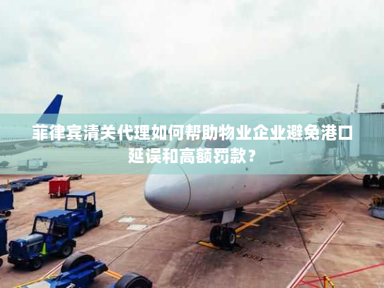 菲律宾清关代理如何帮助物业企业避免港口延误和高额罚款? 菲律宾清关代理如何帮助物业企业避免港口延误和高额罚款?