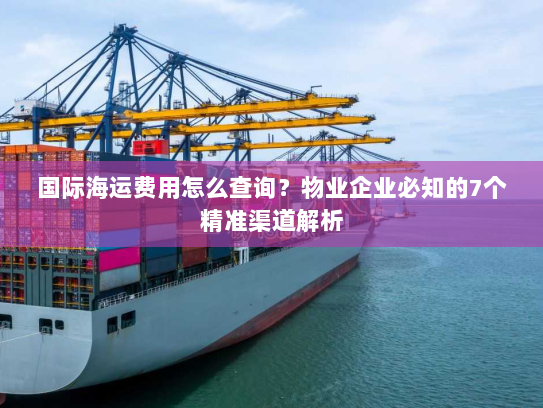 国际海运费用怎么查询?物业企业必知的7个精准渠道解析 国际海运费用怎么查询?物业企业必知的7个精准渠道解析