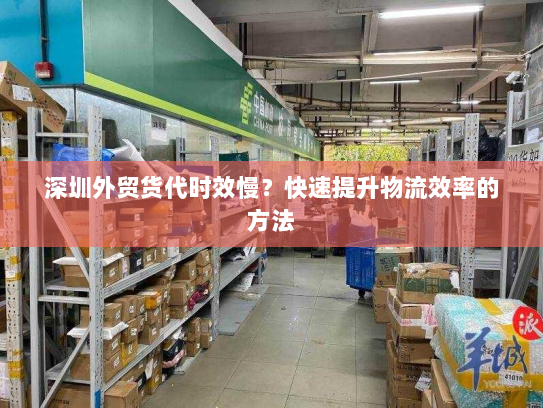 深圳外贸货代时效慢?快速提升物流效率的方法 深圳外贸货代时效慢?快速提升物流效率的方法
