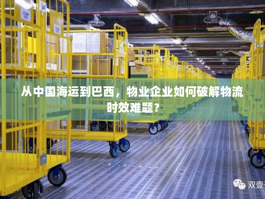 从中国海运到巴西,物业企业如何破解物流时效难题? 从中国海运到巴西,物业企业如何破解物流时效难题?