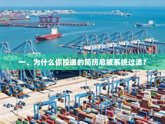 一、为什么你投递的简历总被系统过滤? 一、为什么你投递的简历总被系统过滤?