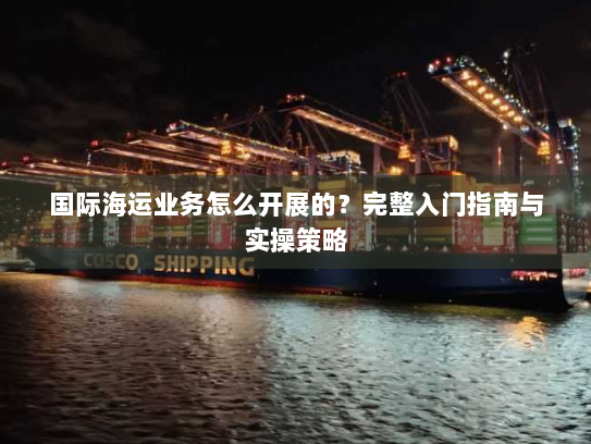 国际海运业务怎么开展的？完整入门指南与实操策略