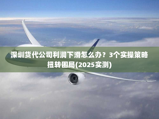 深圳货代公司利润下滑怎么办?3个实操策略扭转困局(2025实测) 深圳货代公司利润下滑怎么办?3个实操策略扭转困局(2025实测)