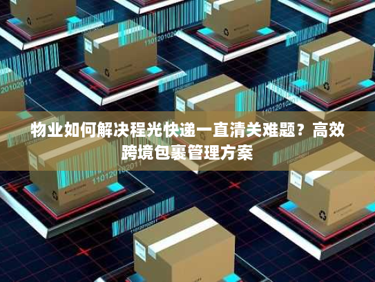 物业如何解决程光快递一直清关难题？高效跨境包裹管理方案