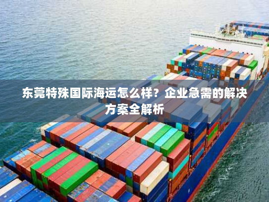 东莞特殊国际海运怎么样？企业急需的解决方案全解析