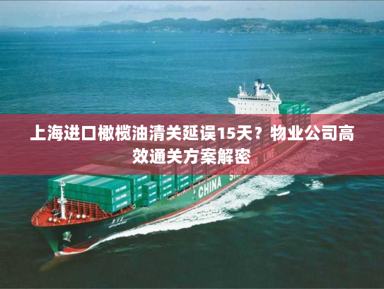 上海进口橄榄油清关延误15天?物业公司高效通关方案解密 上海进口橄榄油清关延误15天?物业公司高效通关方案解密