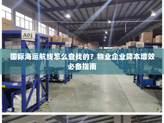 国际海运航线怎么查找的?物业企业降本增效必备指南 国际海运航线怎么查找的?物业企业降本增效必备指南