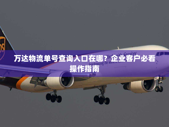 万达物流单号查询入口在哪?企业客户必看操作指南 万达物流单号查询入口在哪?企业客户必看操作指南