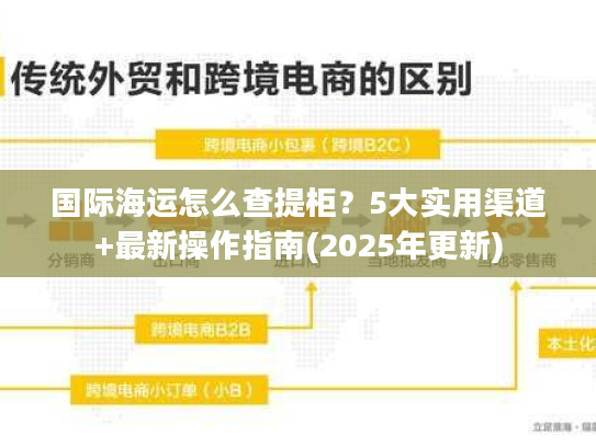 国际海运怎么查提柜？5大实用渠道+最新操作指南(2025年更新)