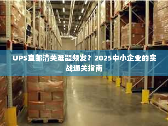 UPS直邮清关难题频发？2025中小企业的实战通关指南