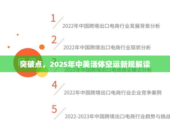 突破点，2025年中美活体空运新规解读