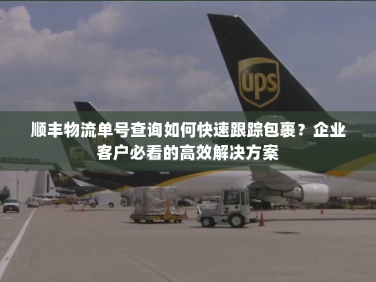 顺丰物流单号查询如何快速跟踪包裹?企业客户必看的高效解决方案 顺丰物流单号查询如何快速跟踪包裹?企业客户必看的高效解决方案