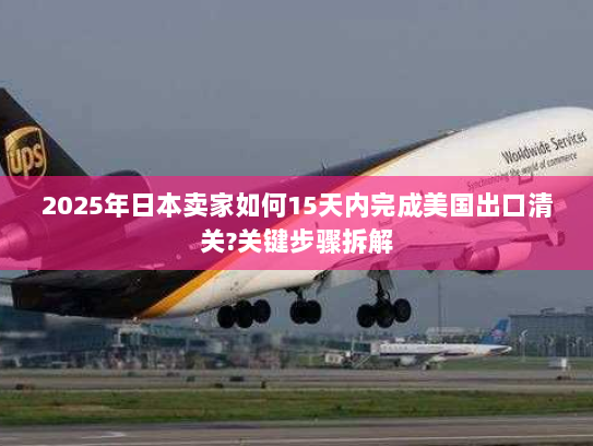 2025年日本卖家如何15天内完成美国出口清关?关键步骤拆解
