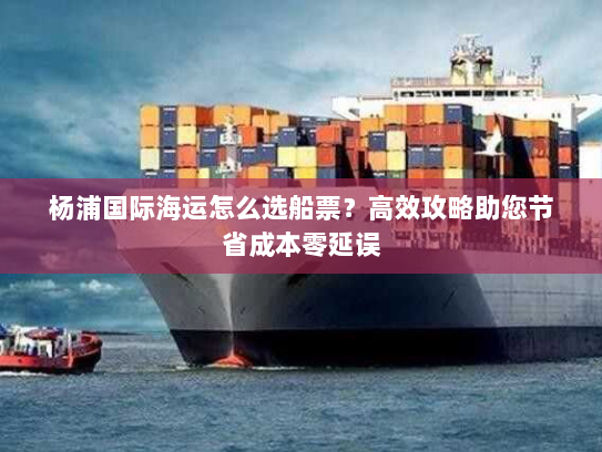杨浦国际海运怎么选船票?高效攻略助您节省成本零延误 杨浦国际海运怎么选船票?高效攻略助您节省成本零延误